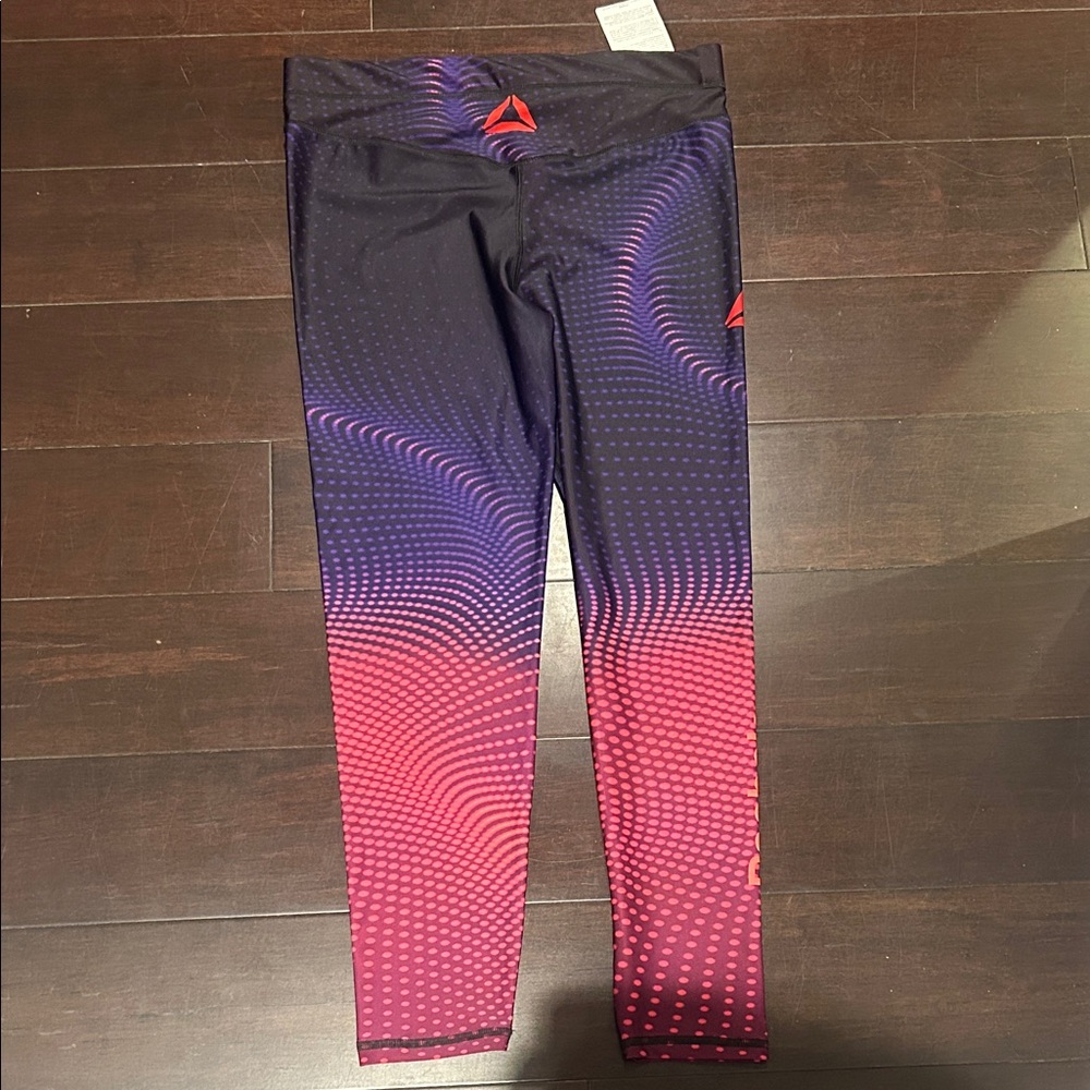 Reebok Kids' Dynamic Purple and Pink Leggings